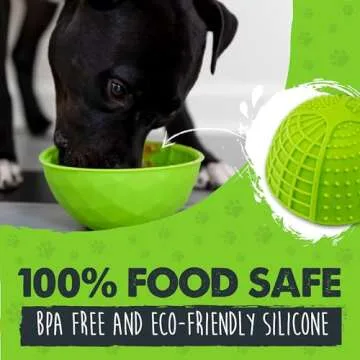 Mighty Paw Interactive Dog Lick Bowl, BPA-Free Silicone, Anxiety Relief, Dishwasher Safe, 2 Modes, 4 Textures, Dental Health