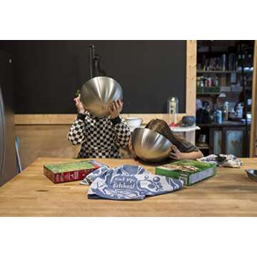 Blue Q Woven Novelty Dish Towel for Stylish Kitchens