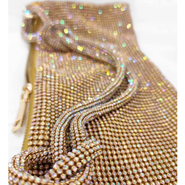 Rhinestone Hobo Bag Sparkly Evening Handbag for Women