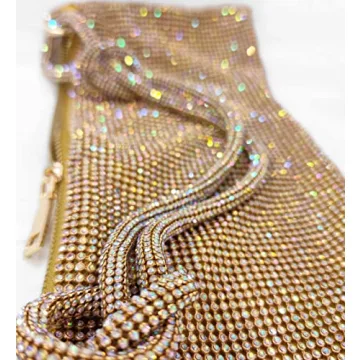 Rhinestone Hobo Bag Sparkly Evening Handbag for Women