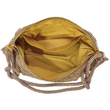 Rhinestone Hobo Bag Sparkly Evening Handbag for Women