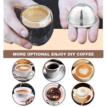 Reusable Vertuoline Capsules for Rich Coffee Enjoyment