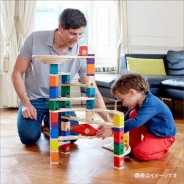 Hape Wooden Quadrilla Marble Run Vertigo 134-Piece STEM Toy