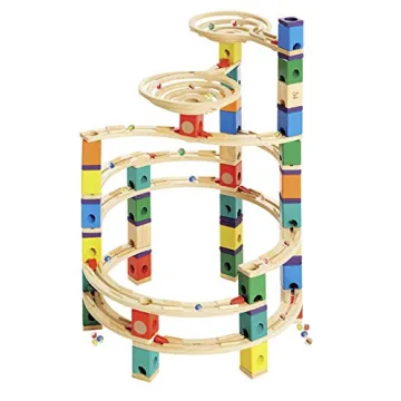 Hape Wooden Quadrilla Marble Run Vertigo 134-Piece STEM Toy