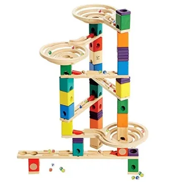Hape Wooden Quadrilla Marble Run Vertigo 134-Piece STEM Toy