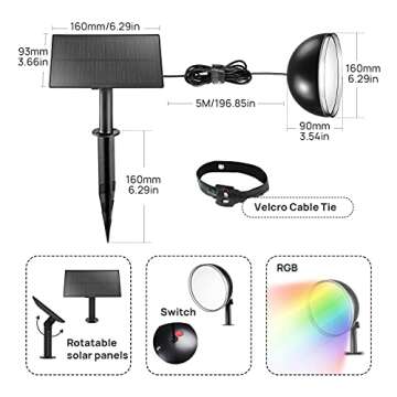 Linkind Comet Solar Pendant Light for Outdoor Decor