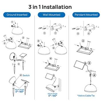 Linkind Comet Solar Pendant Light for Outdoor Decor