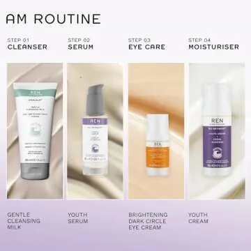 REN Clean Skincare - Bio Retinoid Youth Cream - Natural Retinol Alternative Firming Face Moisturizer for Sensitive Skin, Cruelty-Free & Vegan, 1.7 fl oz