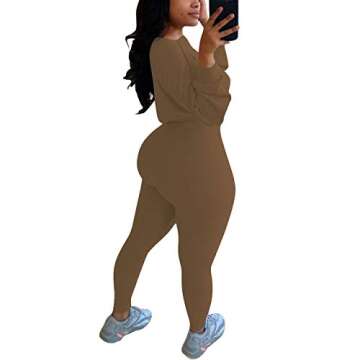 Mrskoala Two Piece Outfits for Women Sexy Sweatsuits Matching Tracksuit Set Cute Loungewear Casual Clubwear