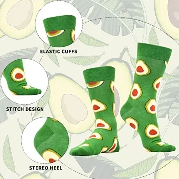 WeciBor Women's Fun Colorful Socks, 8 Pairs Size 8-12