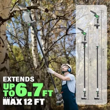 SOYUS Cordless Pole Saw & Mini Chainsaw - Powerful & Convenient