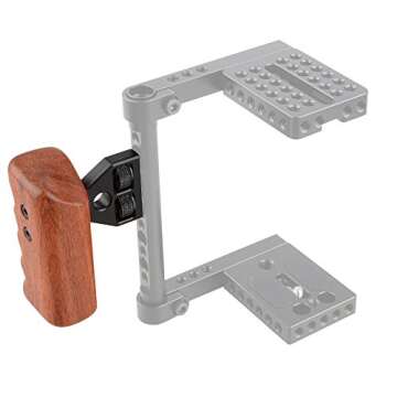 CAMVATE Left-Hand Wood Handle for DSLR Video Rigs