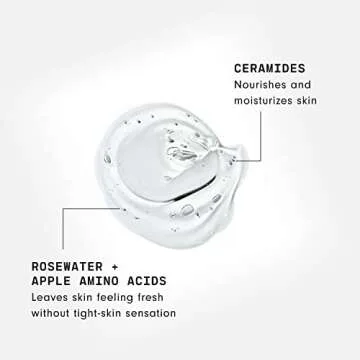 Versed Wash It Out Gel Face Cleanser - Mild, Non-Stripping Gentle Gel Facial Wash with Nourishing Rosewater and Moisturizing Ceramides - Vegan (6.4 fl oz)