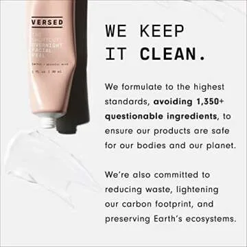Versed Wash It Out Gel Face Cleanser - Mild, Non-Stripping Gentle Gel Facial Wash with Nourishing Rosewater and Moisturizing Ceramides - Vegan (6.4 fl oz)