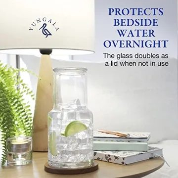 Elegant Bedside Water Carafe and Glass Set for Home