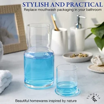 Elegant Bedside Water Carafe and Glass Set for Home