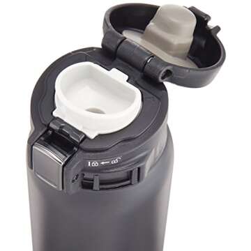 Zojirushi SM-SA60BA Stainless Steel Vacuum Insulated Mug, 1 Count (Pack of 1), Black, 20 oz.