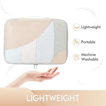 OlarHike 6 Set Packing Cubes for Travel, 3 Various Sizes(Large,Medium,Small), Luggage Organizer Bags...