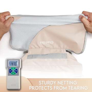 OlarHike 6 Set Packing Cubes for Travel, 3 Various Sizes(Large,Medium,Small), Luggage Organizer Bags for Travel Accessories Travel Essentials, Travel Cubes for Carry on Suitcases (Cream)