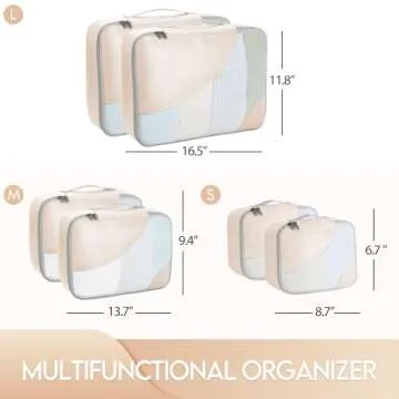 OlarHike 6 Set Stylish Packing Cubes for Travel