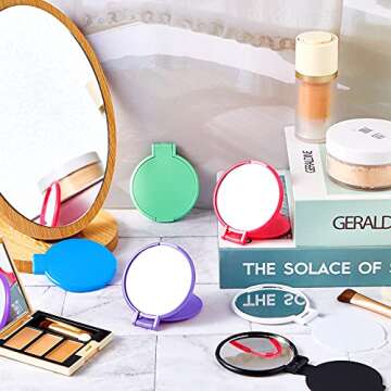 Jetec 40 Compact Mirrors Mini Vintage Travel Mirrors