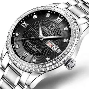 Luxury Diamond Couple Watch Set for Him & Her