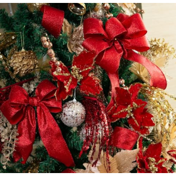 TRAICO Red Glitter Ribbon for Crafts & Gift Wrapping