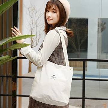 VOKUCAMP Corduroy Tote Bag for College Women Stylish Daily Use