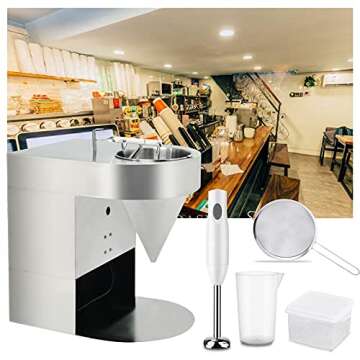 JIAWANSHUN Commercial Popping Bursting Boba Maker Machine Automatic Popping Pearls Forming Machine 25kg/h for Milk Tea Shop Bar 110V-220V