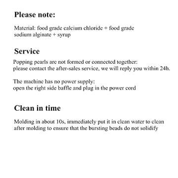 JIAWANSHUN Commercial Popping Bursting Boba Maker Machine Automatic Popping Pearls Forming Machine 25kg/h for Milk Tea Shop Bar 110V-220V