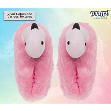 Funziez! Fuzzy Animal Slippers for All Ages - Cozy Comfort