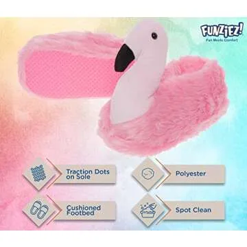 Funziez! Fuzzy Animal Slippers for All Ages - Cozy Comfort
