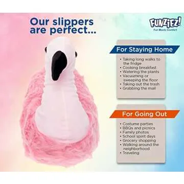 Funziez! Fuzzy Animal Slippers for All Ages - Cozy Comfort