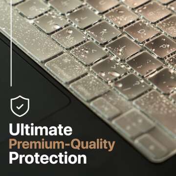 Kuzy Clear Premium MacBook Keyboard Cover - Seamless Protection