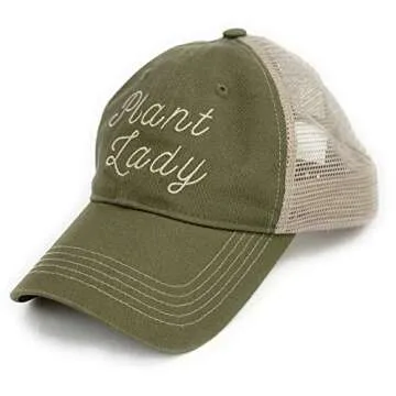 UP THE MOMENT Plant Lady Hat, Plant Lady Gift, Garden Gifts for Women, Plant Lover Gifts, Gifts for Gardeners Women, Plant Gifts for Women Olive, Khaki