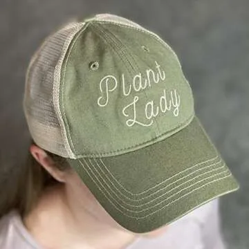 UP THE MOMENT Plant Lady Hat, Plant Lady Gift, Garden Gifts for Women, Plant Lover Gifts, Gifts for Gardeners Women, Plant Gifts for Women Olive, Khaki