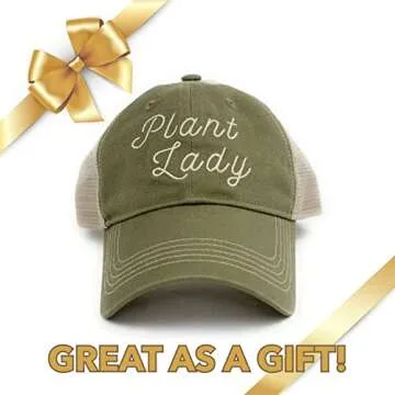 UP THE MOMENT Plant Lady Hat, Plant Lady Gift, Garden Gifts for Women, Plant Lover Gifts, Gifts for Gardeners Women, Plant Gifts for Women Olive, Khaki