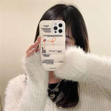 Brooker Hot Off Sports Shoes Brand Phone Puffer Case Puffy Cover for iPhone 13 12 Mini 11 X XS Max XR 7 8 Plus Sneakers ins White or Black Label Soft Cover-White for iPhone 12PROMAX