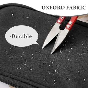 COSHAYSOO Small Travel Electronics Organizer Bag with Patch