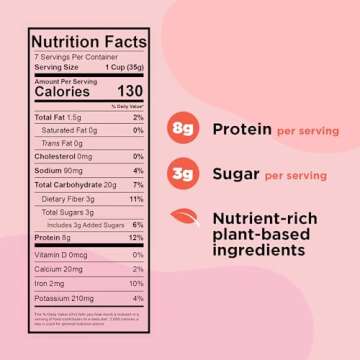 Plant-Based and Vegan Breakfast Cereal by Three Wishes - Cinnamon, 6 Pack - More Protein and Less Sugar Snack - Gluten-Free, Grain-Free - Non-GMO