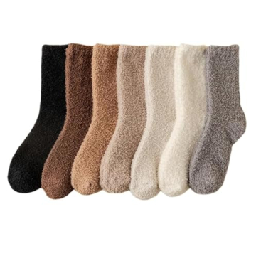 Kelabia Women Fuzzy Socks Cozy Thick Slipper Socks