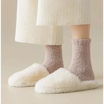 Kelabia Women Fuzzy Socks Cozy Thick Slipper Socks