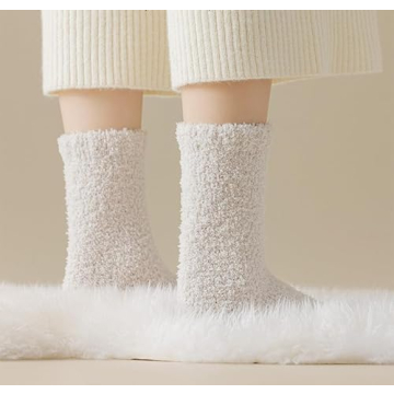 Kelabia Women Fuzzy Socks Cozy Thick Slipper Socks