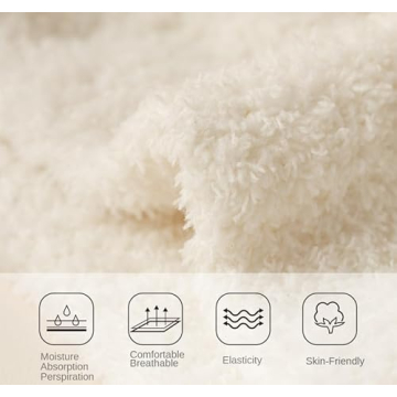 Kelabia Women Fuzzy Socks Cozy Thick Slipper Socks