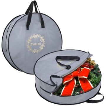 Wreath Storage Bag 2 Pack, Durable Christmas Storage