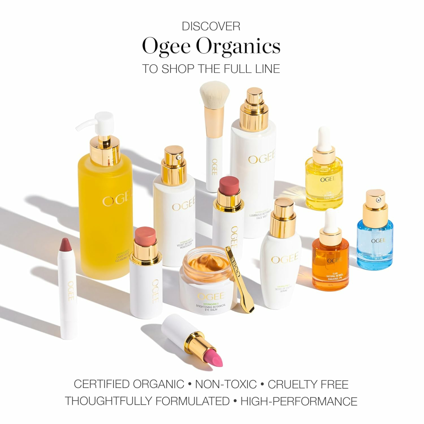 Ogee Crystal Collection Trio - Organic Contour Sticks