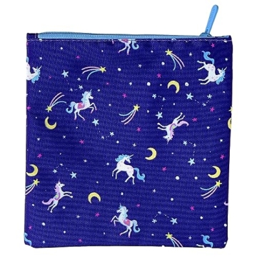 Yumbox Insulated Reusable Snack Bags Fun Unicorn 8x8