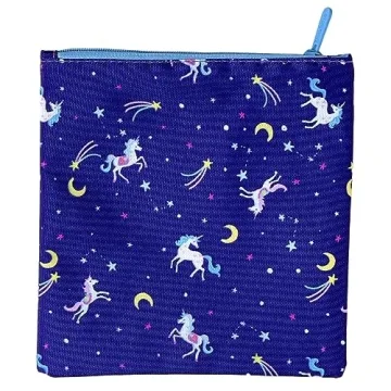 Yumbox Insulated Reusable Snack Bags Fun Unicorn 8x8