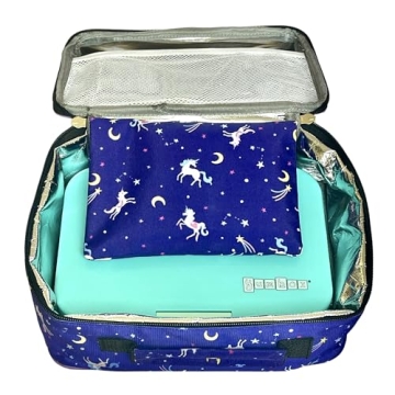 Yumbox Insulated Reusable Snack Bags Fun Unicorn 8x8