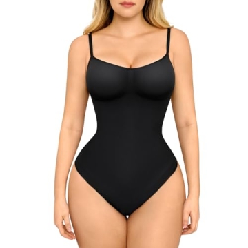 FeelinGirl Shapewear Tummy Control Bodysuits for Women Seamless Body Sculpting Shaper Thong Shapewea...